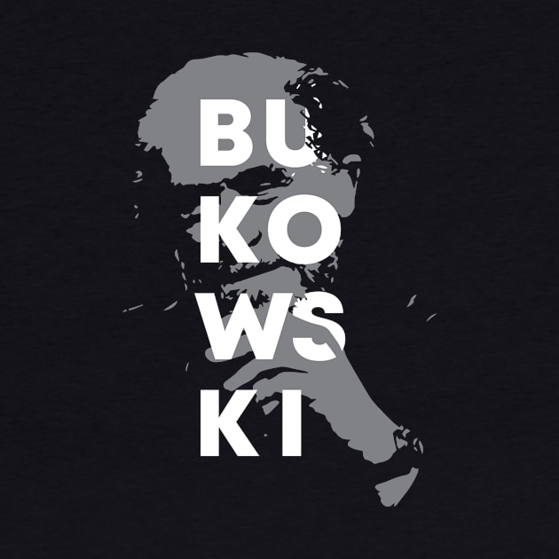 Charles Bukowski label by lkn